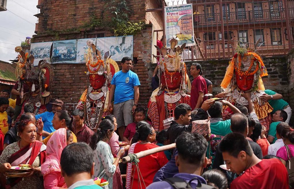 Bhaktapur Celebrates Sacred Panchadan Festival
