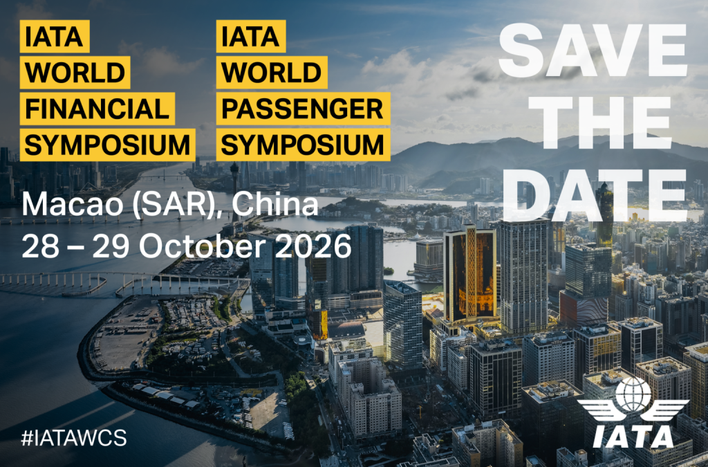 IATA To Bring World Passenger And Financial Symposium To Macao In October