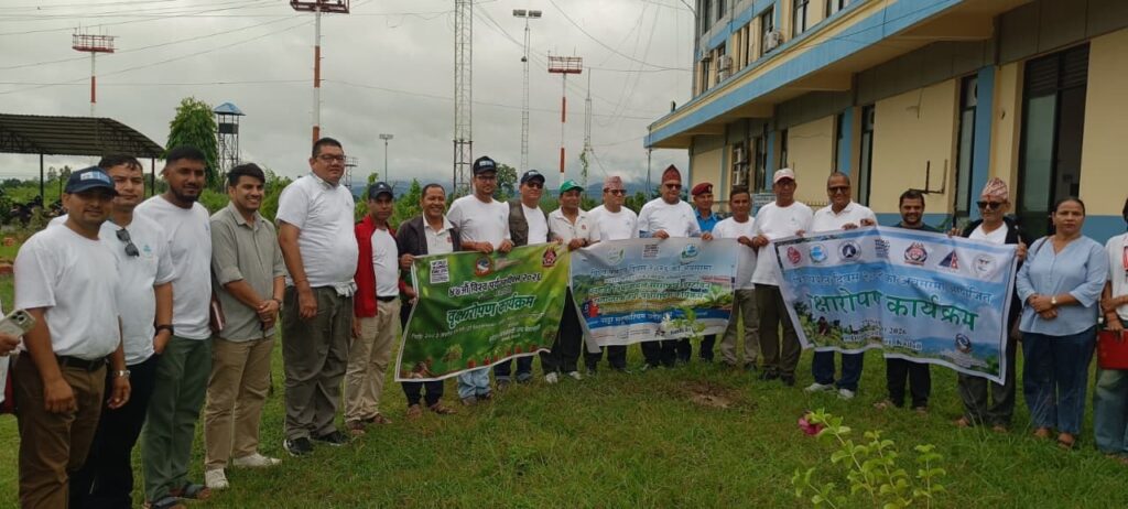 Dhangadhi Airport Hosts Tree Plantation Drive to Mark World Tourism Day 2026