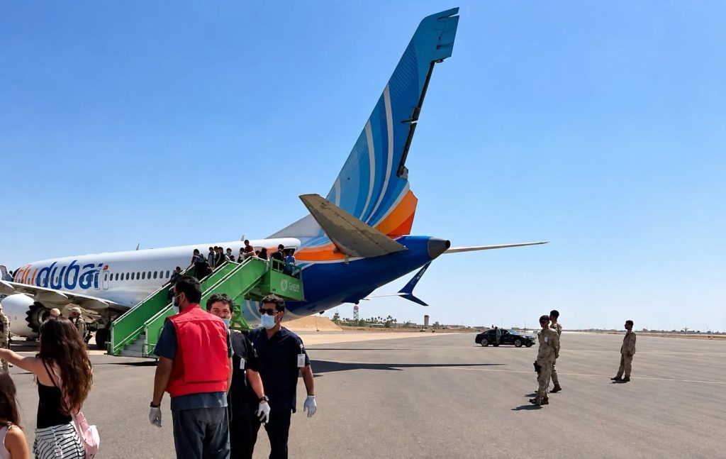 Flydubai Boeing 737 MAX 8 Shows Tail Damage After Emergency Diversion to Saudi Arabia