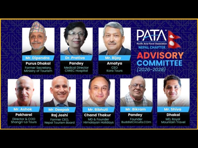 PATA Nepal Chapter Appoints Eight Member Advisory Committee for 2026/2028