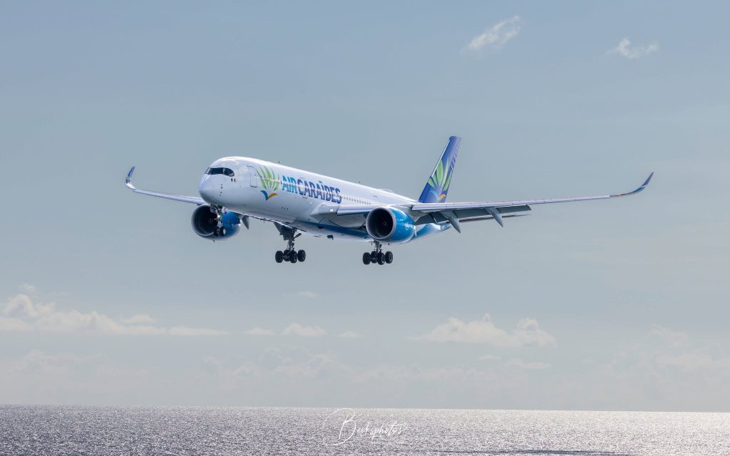 Air Caraïbes Airbus A350 Makes Striking Return to St. Maarten from Paris