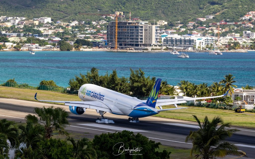 Air Caraïbes Airbus A350 Makes Striking Return to St. Maarten from Paris