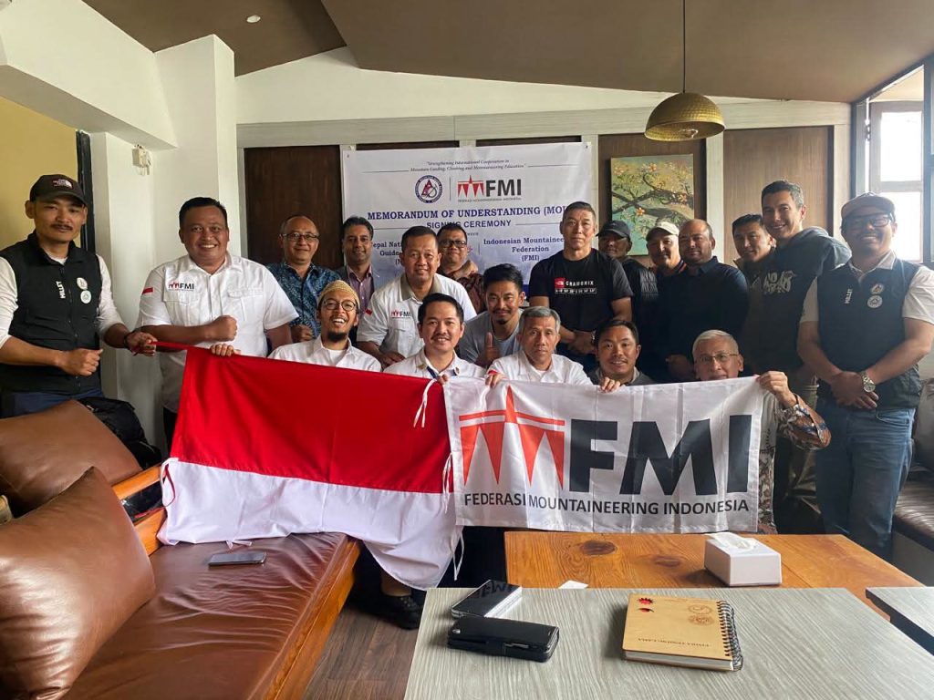 NNMGA and Indonesian Mountaineering Federation Sign MoU to Strengthen Regional Mountain Guiding Cooperation