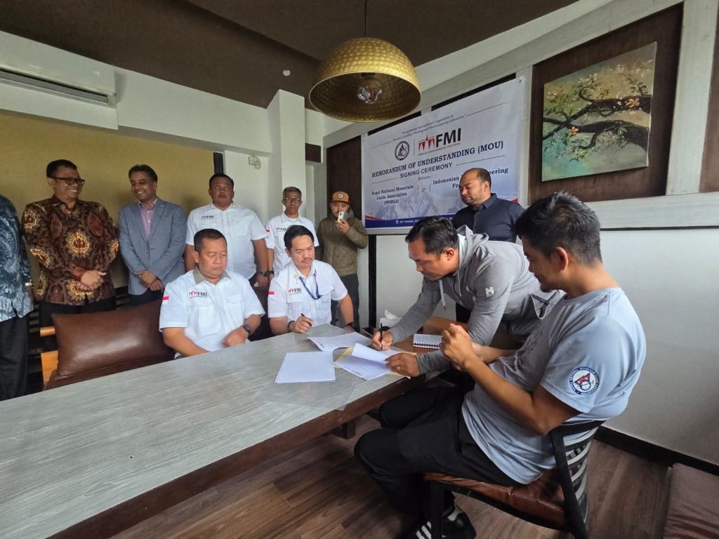 NNMGA and Indonesian Mountaineering Federation Sign MoU to Strengthen Regional Mountain Guiding Cooperation