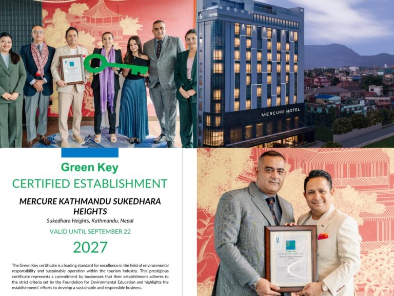 Mercure Kathmandu Sukedhara Heights Becomes Nepal’s First Green Key-Certified Hotel
